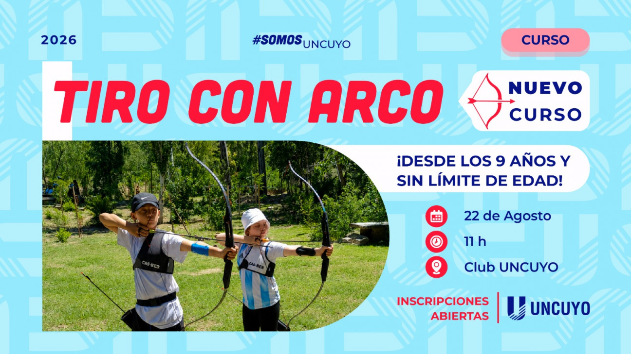 imagen Tiro con arco en el Club UNCUYO: abren las inscripciones para un nuevo curso de iniciación