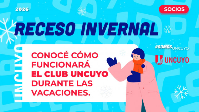 imagen Cronograma de servicios y actividades del Club UNCUYO durante el receso invernal