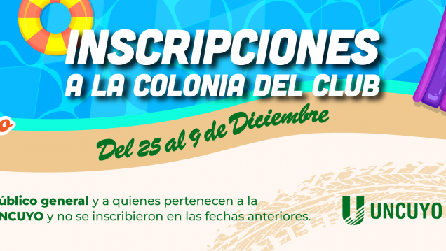 imagen Abren las inscripciones para no socios a la Colonia de Verano del Club UNCUYO